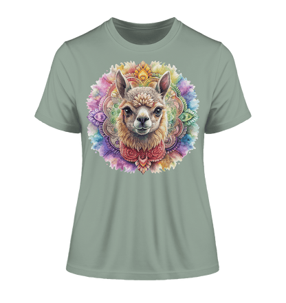 Alpaka Mandala - Fitted Ladies Organic Shirt - ArtfulShenwyn