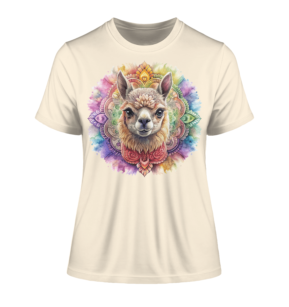 Alpaka Mandala - Fitted Ladies Organic Shirt - ArtfulShenwyn