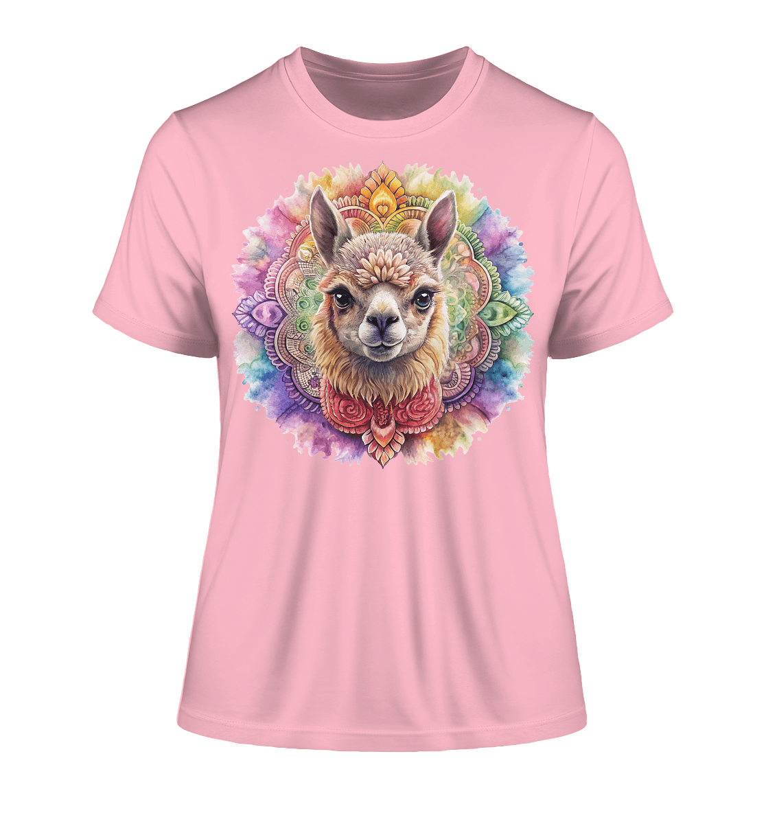 Alpaka Mandala - Fitted Ladies Organic Shirt - ArtfulShenwyn