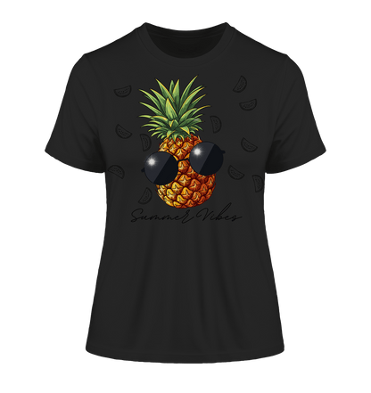 Ananas - Fitted Ladies Organic Shirt - ArtfulShenwyn