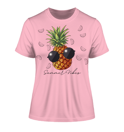 Ananas - Fitted Ladies Organic Shirt - ArtfulShenwyn