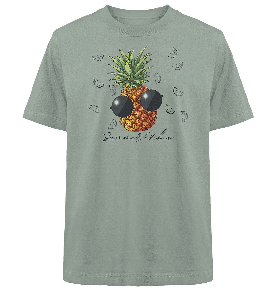 Ananas - Heavy Oversized Organic Shirt - ArtfulShenwyn