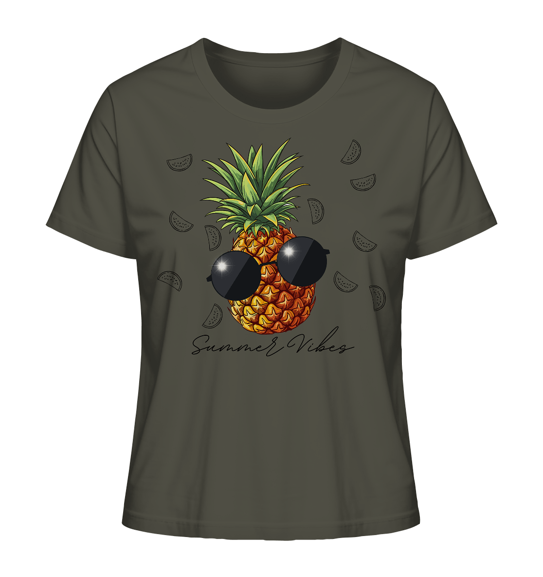 Ananas - Ladies Organic Shirt - ArtfulShenwyn