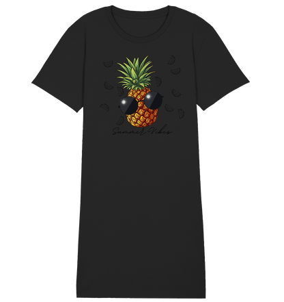 Ananas - Ladies Organic Shirt Dress - ArtfulShenwyn