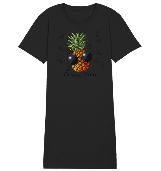 Ananas - Ladies Organic Shirt Dress - ArtfulShenwyn