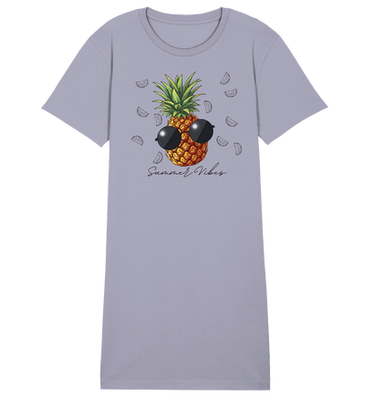 Ananas - Ladies Organic Shirt Dress - ArtfulShenwyn