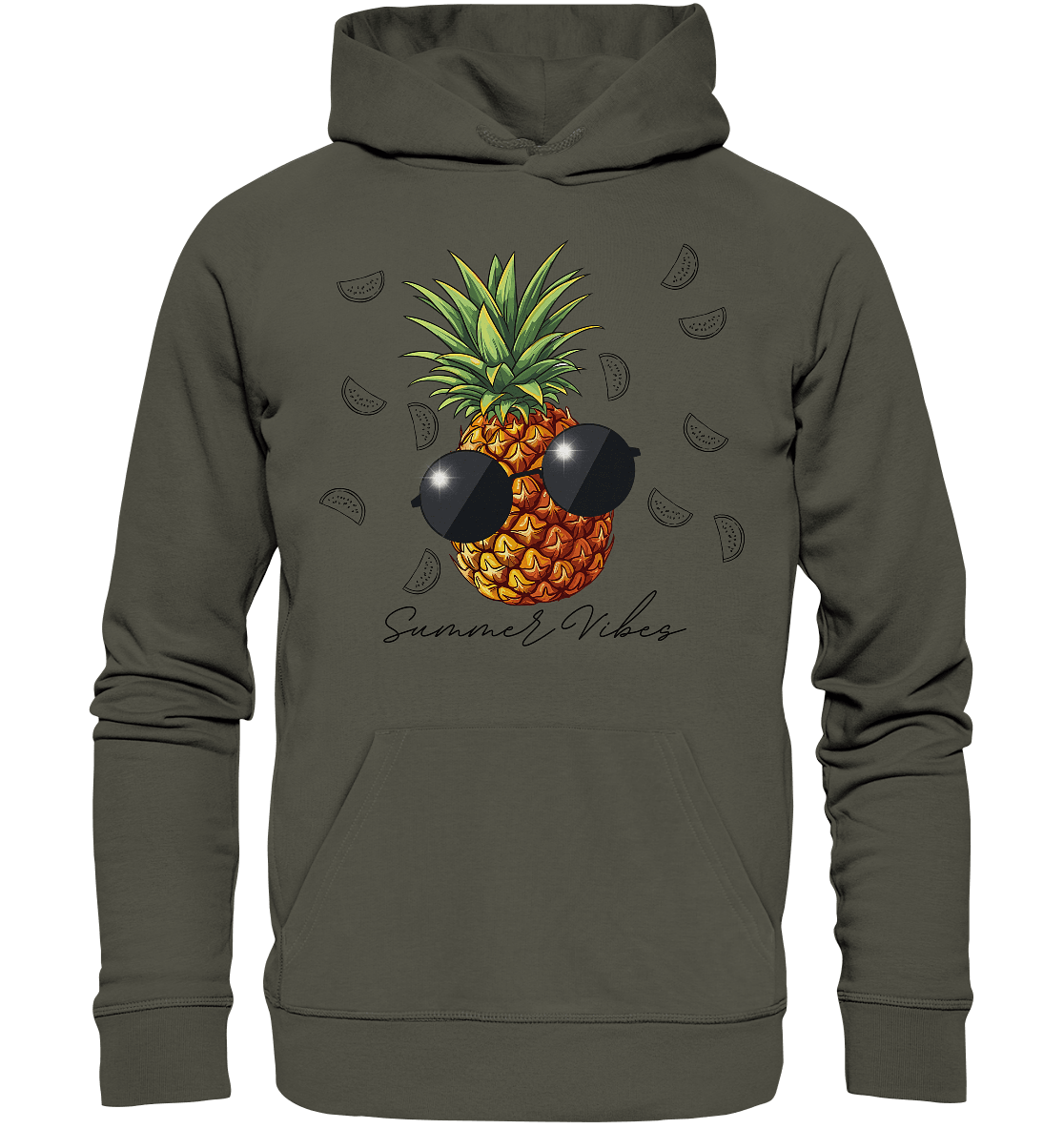 Ananas - Organic Basic Hoodie - ArtfulShenwyn