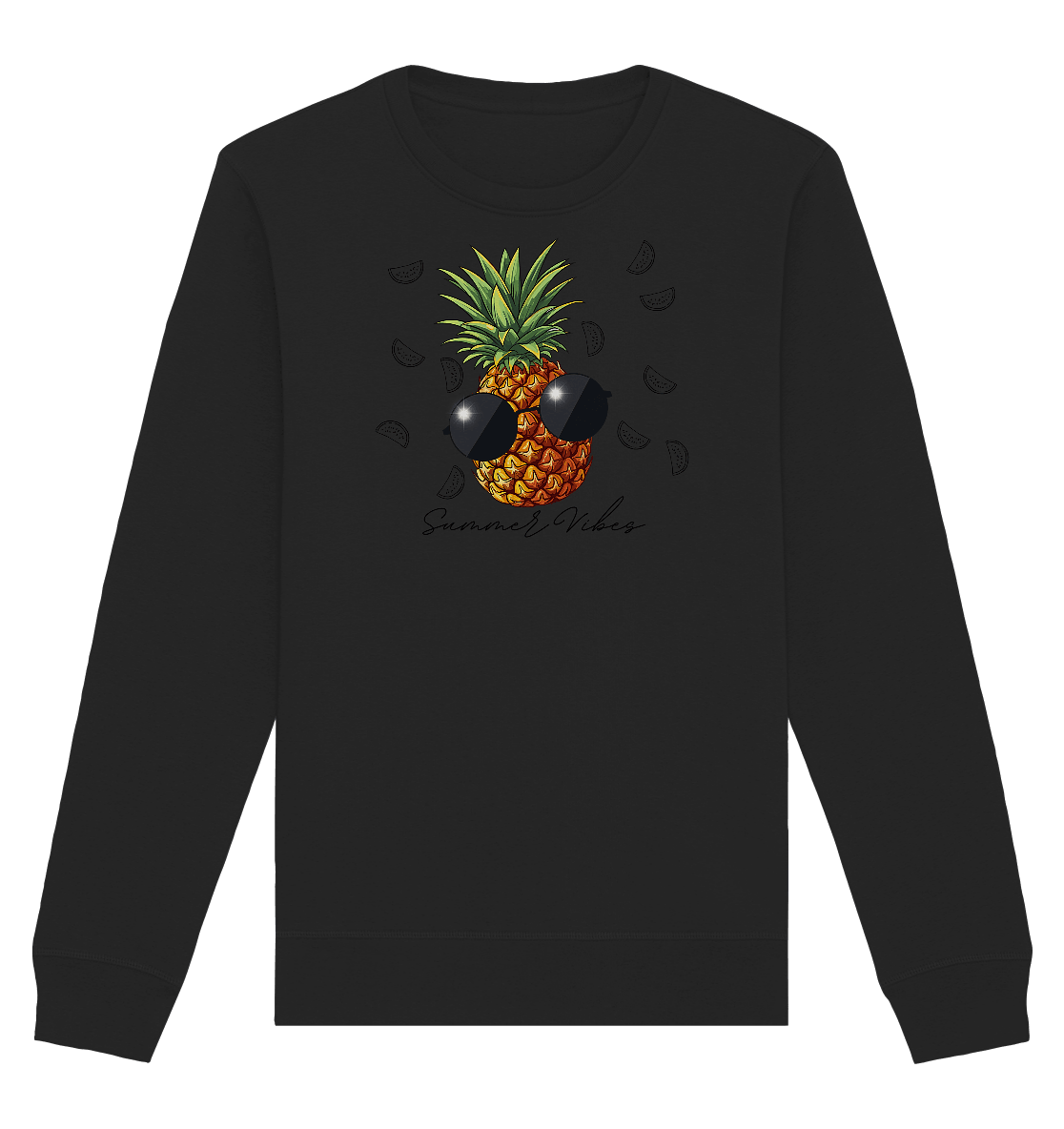 Ananas - Organic Basic Unisex Sweatshirt - ArtfulShenwyn