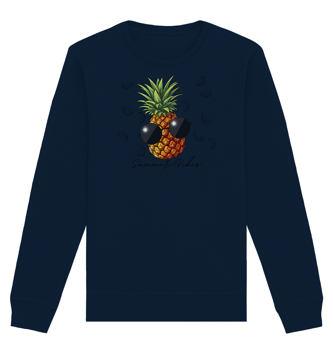 Ananas - Organic Basic Unisex Sweatshirt - ArtfulShenwyn