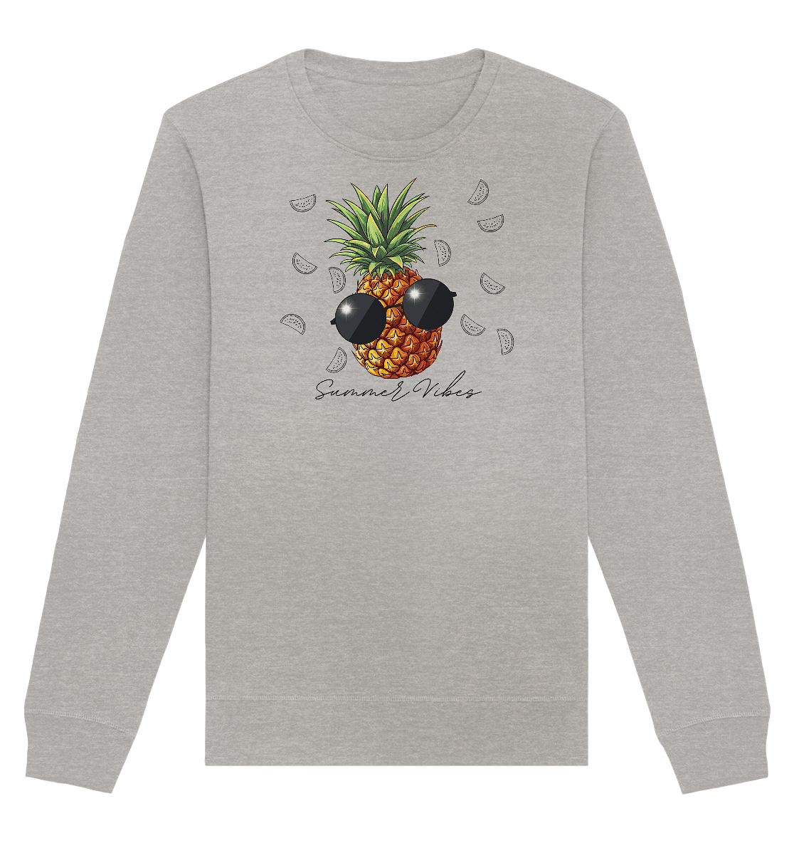 Ananas - Organic Basic Unisex Sweatshirt - ArtfulShenwyn