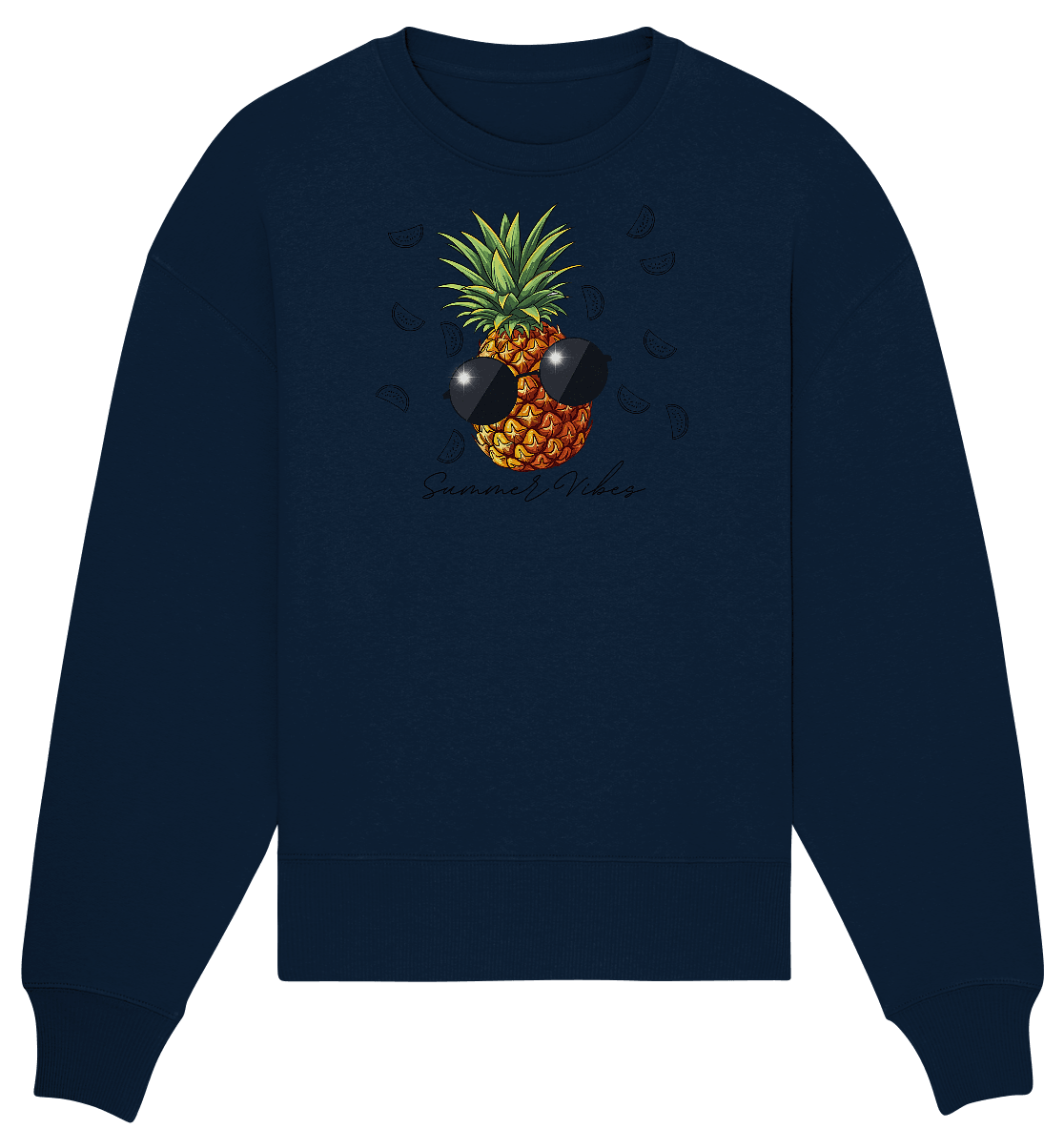 Ananas - Organic Oversize Sweatshirt - ArtfulShenwyn