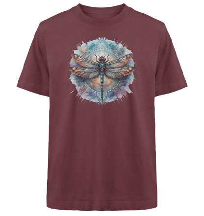 Aquarell Libelle Mandala - Heavy Oversized Organic Shirt - ArtfulShenwyn