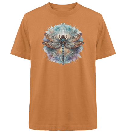 Aquarell Libelle Mandala - Heavy Oversized Organic Shirt - ArtfulShenwyn