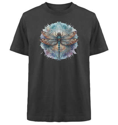 Aquarell Libelle Mandala - Heavy Oversized Organic Shirt - ArtfulShenwyn