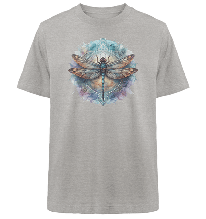 Aquarell Libelle Mandala - Heavy Oversized Organic Shirt - ArtfulShenwyn