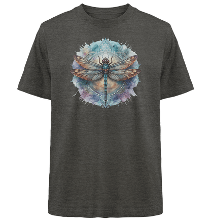 Aquarell Libelle Mandala - Heavy Oversized Organic Shirt - ArtfulShenwyn