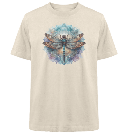 Aquarell Libelle Mandala - Heavy Oversized Organic Shirt - ArtfulShenwyn