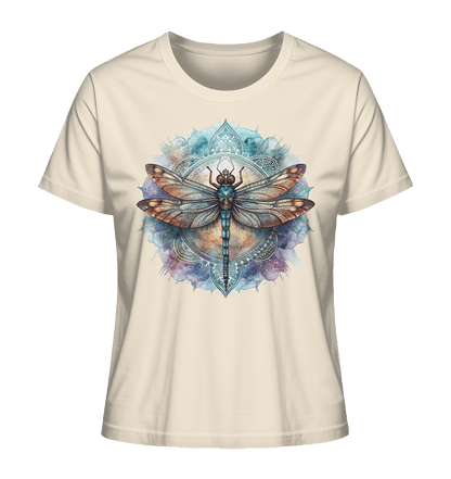 Aquarell Libelle Mandala - Ladies Organic Shirt - ArtfulShenwyn