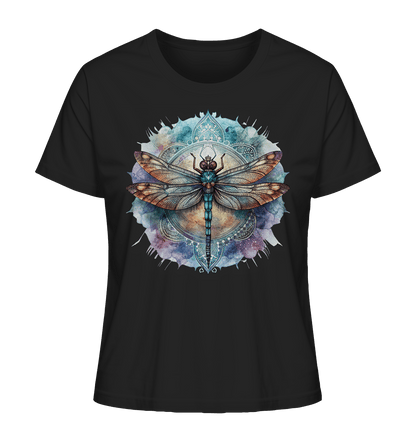 Aquarell Libelle Mandala - Ladies Organic Shirt - ArtfulShenwyn