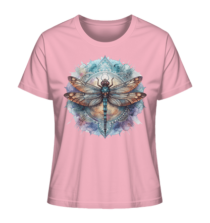 Aquarell Libelle Mandala - Ladies Organic Shirt - ArtfulShenwyn