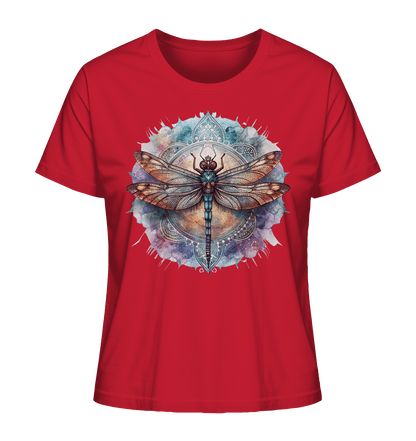 Aquarell Libelle Mandala - Ladies Organic Shirt - ArtfulShenwyn