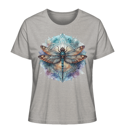 Aquarell Libelle Mandala - Ladies Organic Shirt - ArtfulShenwyn