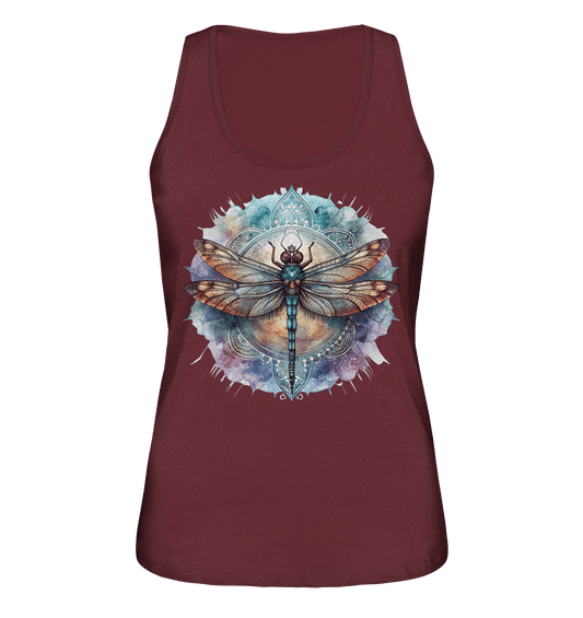 Aquarell Libelle Mandala - Ladies Organic Tank-Top - ArtfulShenwyn