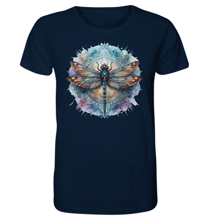 Aquarell Libelle Mandala - Organic Basic Shirt - ArtfulShenwyn