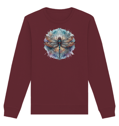 Aquarell Libelle Mandala - Organic Basic Unisex Sweatshirt - ArtfulShenwyn