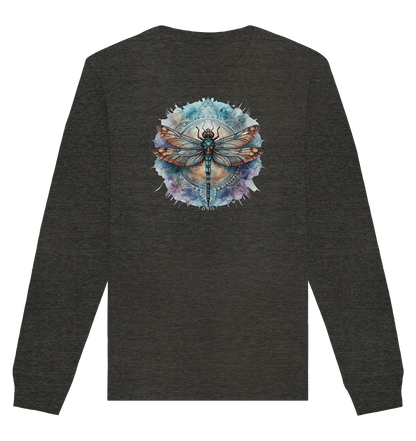 Aquarell Libelle Mandala - Organic Basic Unisex Sweatshirt - ArtfulShenwyn