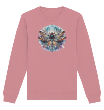 Aquarell Libelle Mandala - Organic Basic Unisex Sweatshirt - ArtfulShenwyn