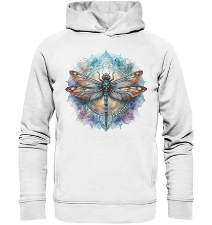 Aquarell Libelle Mandala - Organic Fashion Hoodie - ArtfulShenwyn