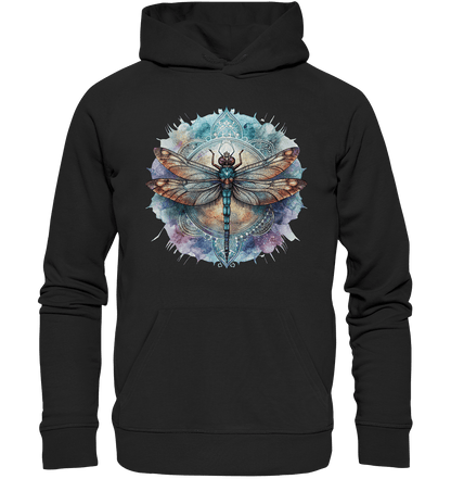 Aquarell Libelle Mandala - Organic Hoodie - ArtfulShenwyn