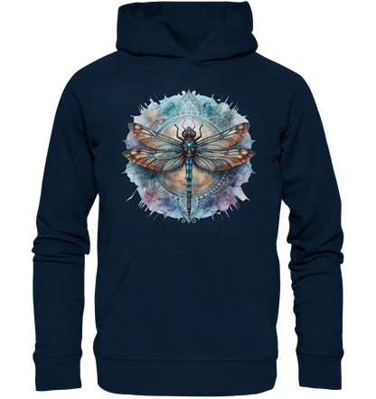 Aquarell Libelle Mandala - Organic Hoodie - ArtfulShenwyn