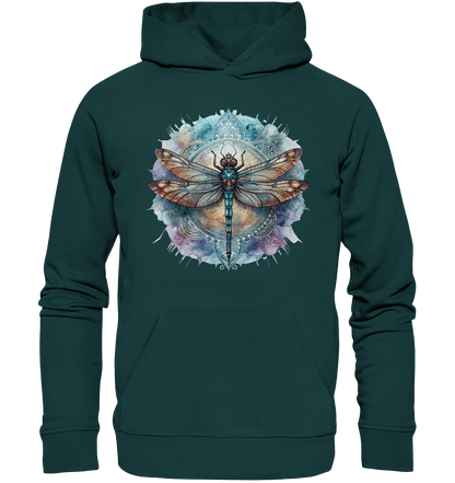 Aquarell Libelle Mandala - Organic Hoodie - ArtfulShenwyn