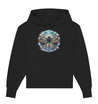 Aquarell Libelle Mandala - Organic Oversize Hoodie - ArtfulShenwyn