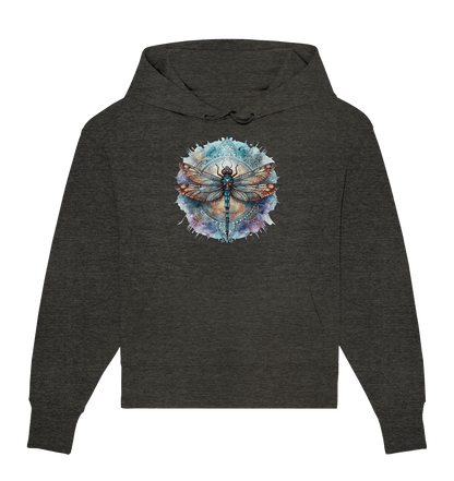 Aquarell Libelle Mandala - Organic Oversize Hoodie - ArtfulShenwyn