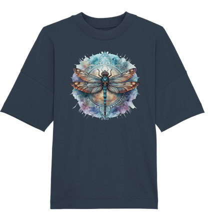 Aquarell Libelle Mandala - Organic Oversize Shirt - ArtfulShenwyn