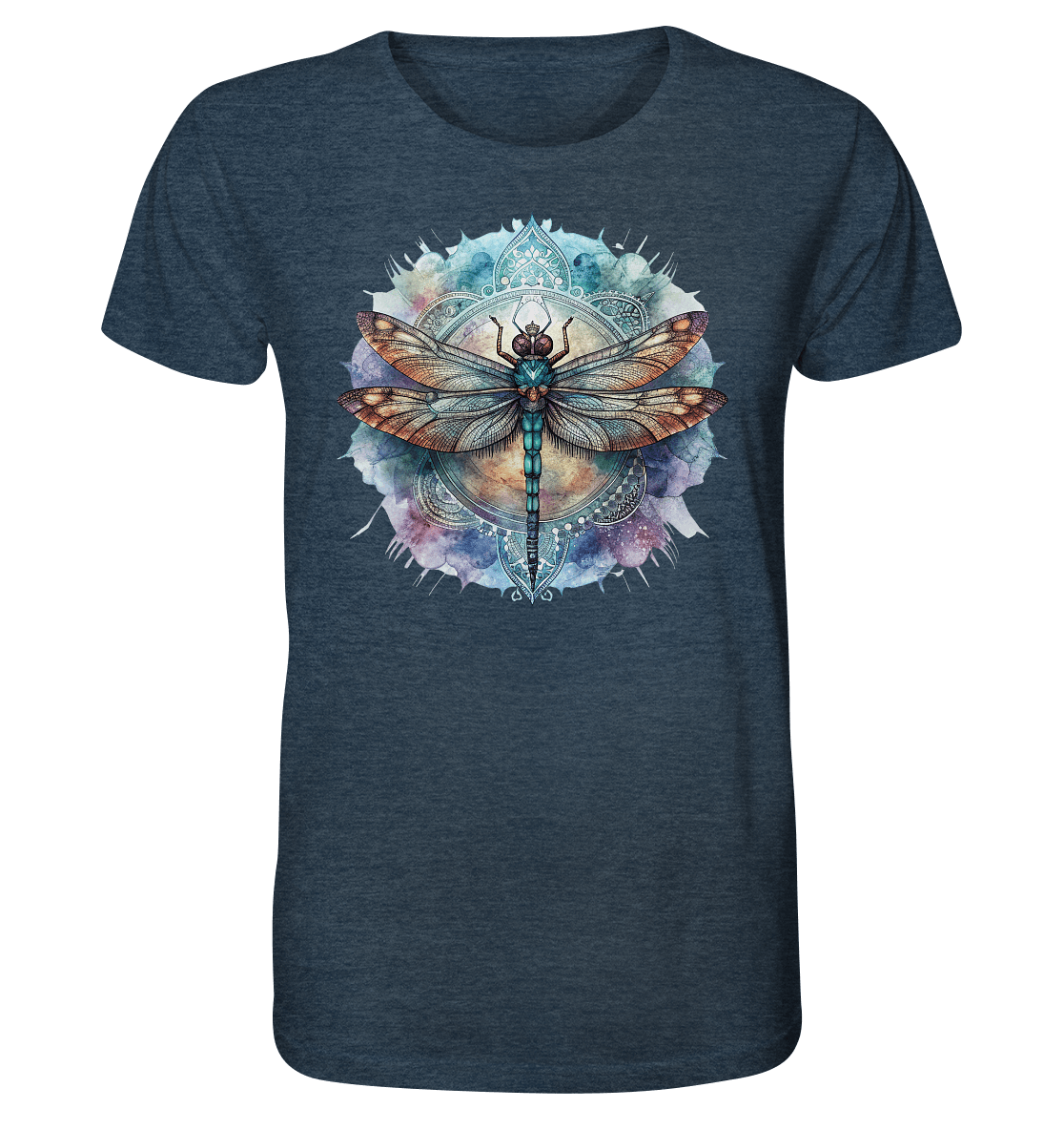 Aquarell Libelle Mandala - Organic Shirt - ArtfulShenwyn