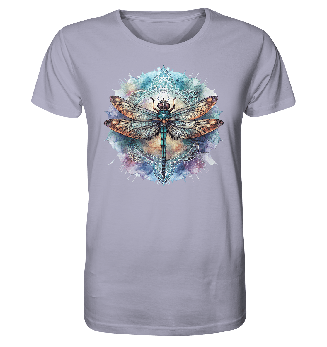 Aquarell Libelle Mandala - Organic Shirt - ArtfulShenwyn