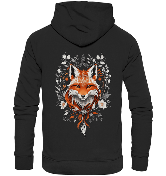 Bio Basic Hoodie, Mystic Aesthetic Fox - ArtfulShenwyn