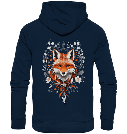 Bio Basic Hoodie, Mystic Aesthetic Fox - ArtfulShenwyn