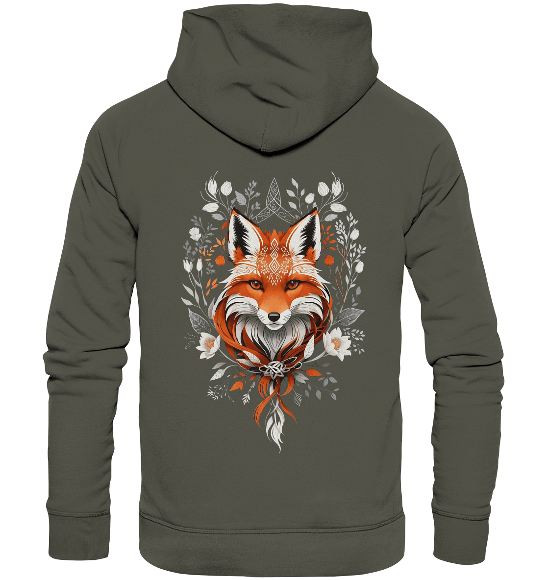 Bio Basic Hoodie, Mystic Aesthetic Fox - ArtfulShenwyn