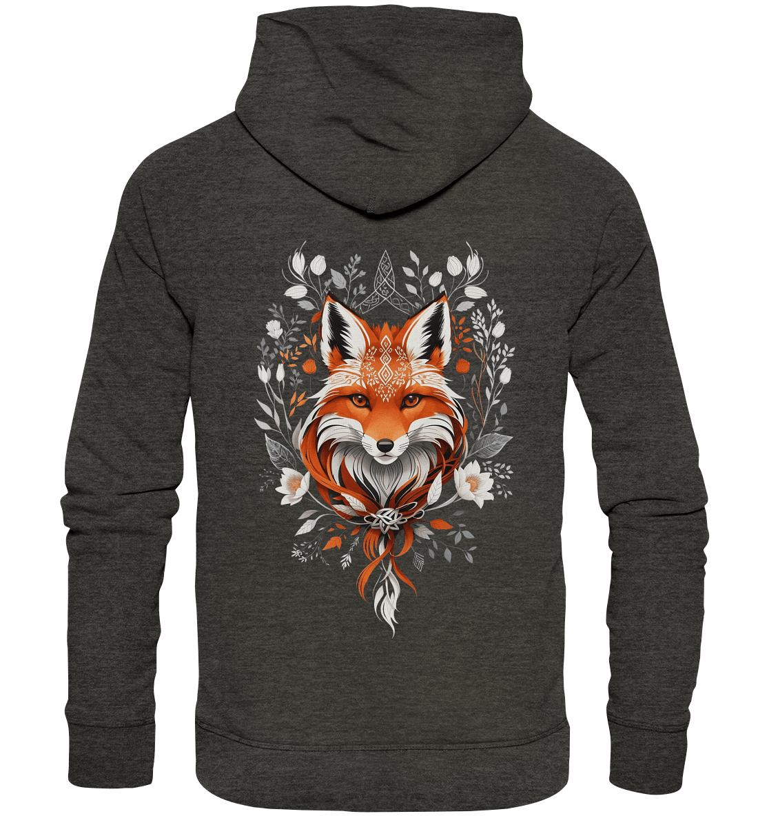 Bio Basic Hoodie, Mystic Aesthetic Fox - ArtfulShenwyn