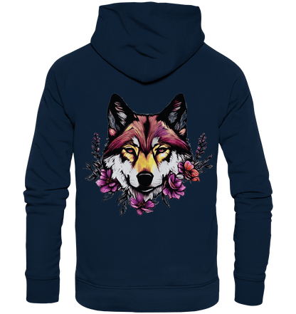 Bio Basic Hoodie - Pink Wolf - ArtfulShenwyn