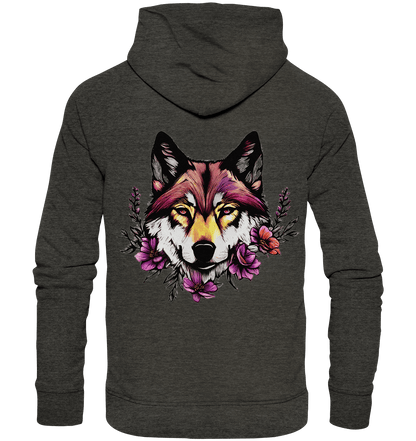 Bio Basic Hoodie - Pink Wolf - ArtfulShenwyn