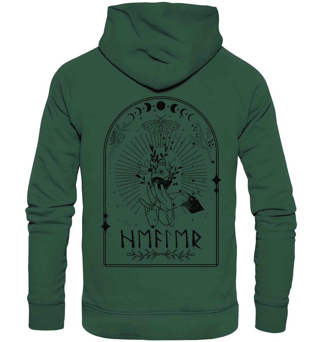 Bio Basic Hoodie - Runic Healer Potion - Organic Basic Hoodie - ArtfulShenwyn