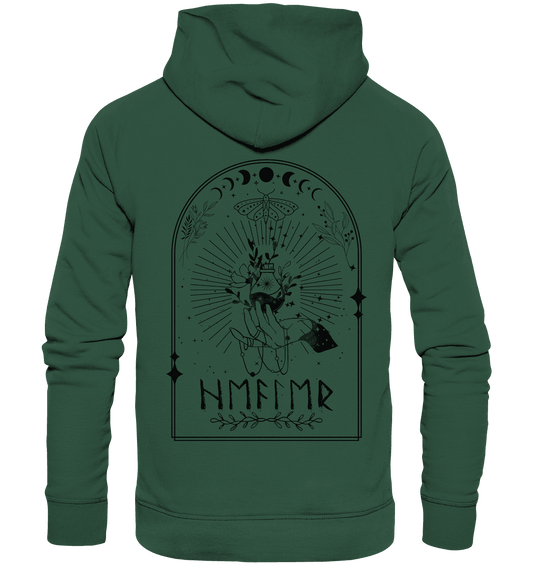 Bio Basic Hoodie - Runic Healer Potion - Organic Basic Hoodie - ArtfulShenwyn