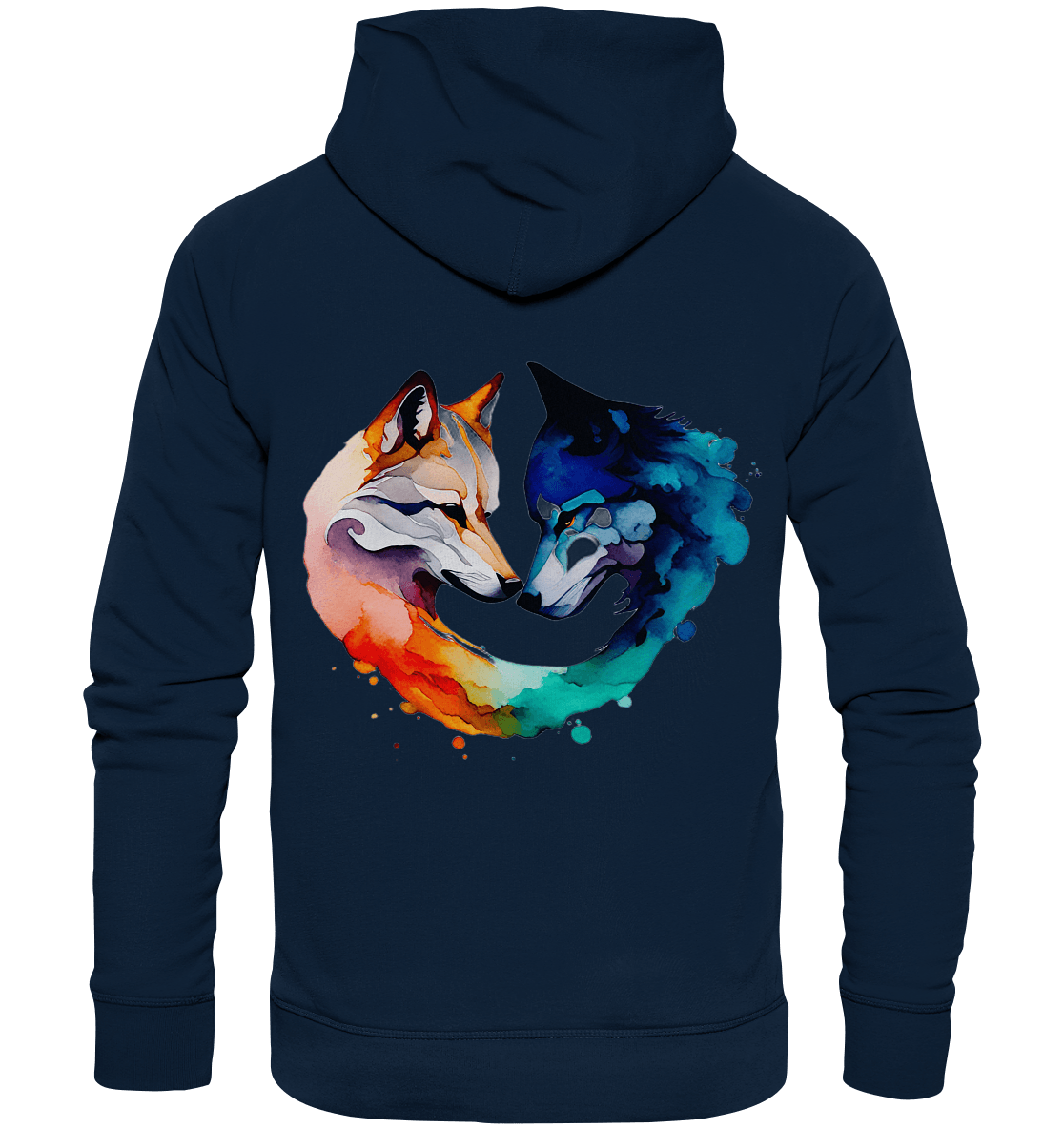 Bio Basic Hoodie - Wolfsliebe - ArtfulShenwyn