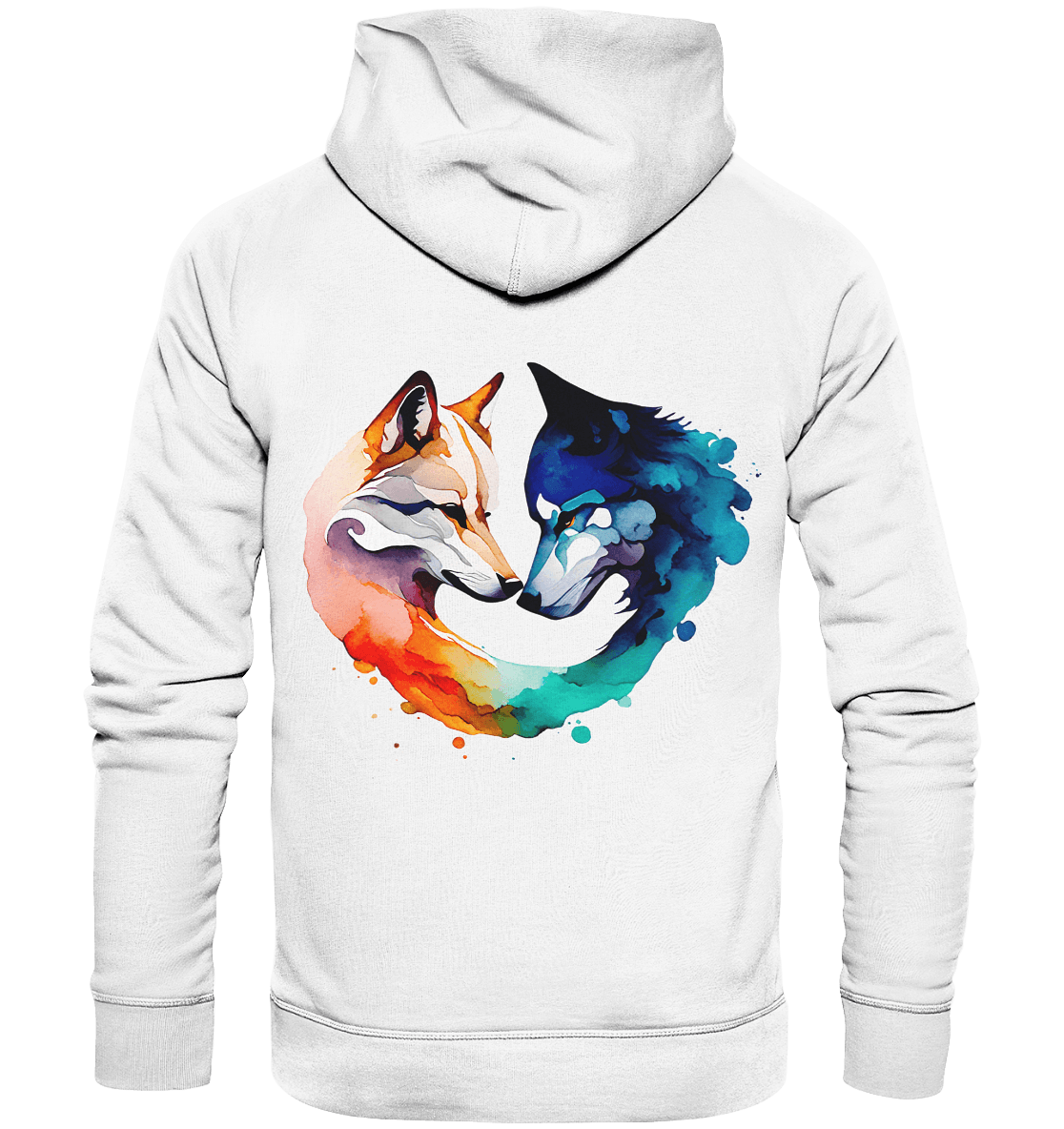 Bio Basic Hoodie - Wolfsliebe - ArtfulShenwyn